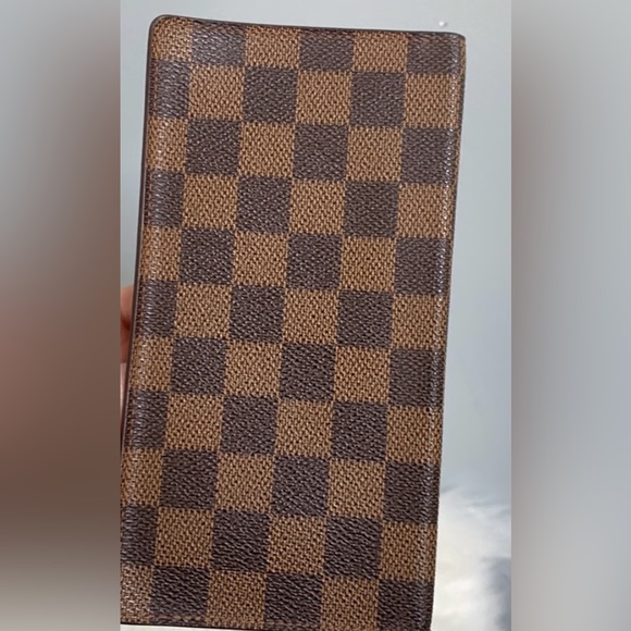 100% authentic Louis Vuitton Damier Ebene (DE) long vertical wallet organizer. - Picture 3 of 15